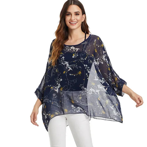 BHflutter Women Blouses Plus Size 2019