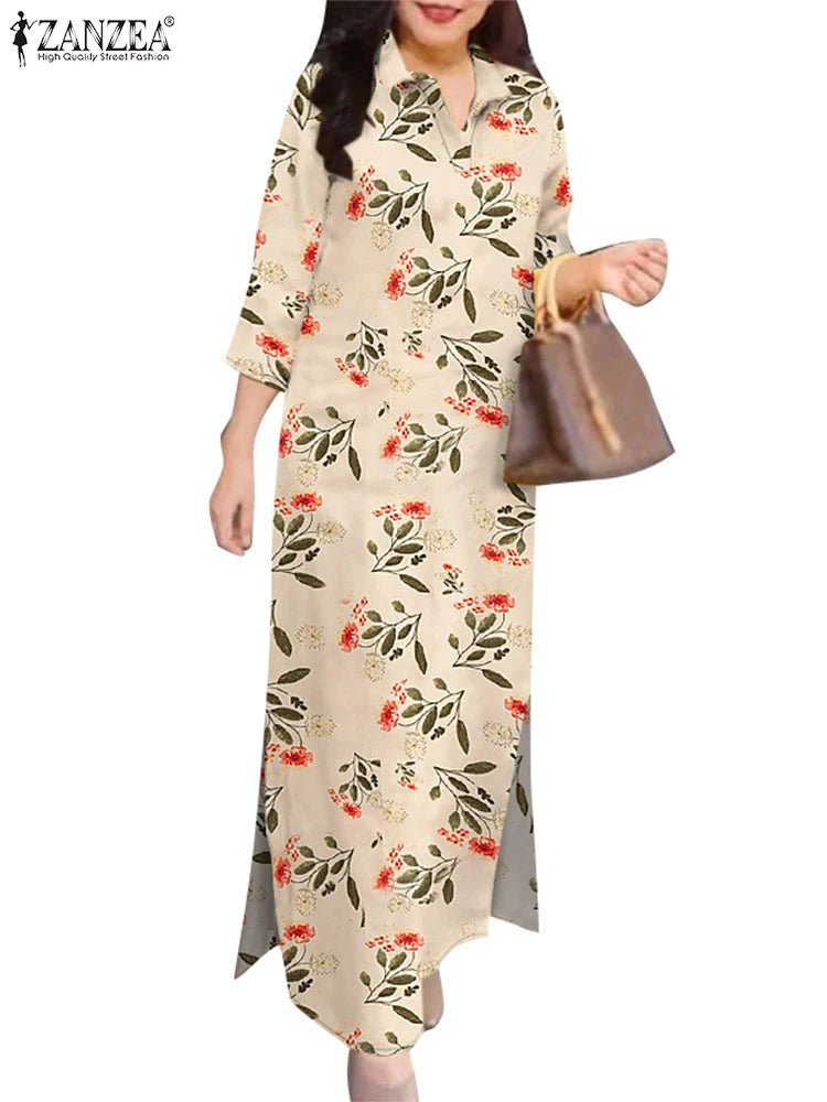 Vintage Printed Maxi