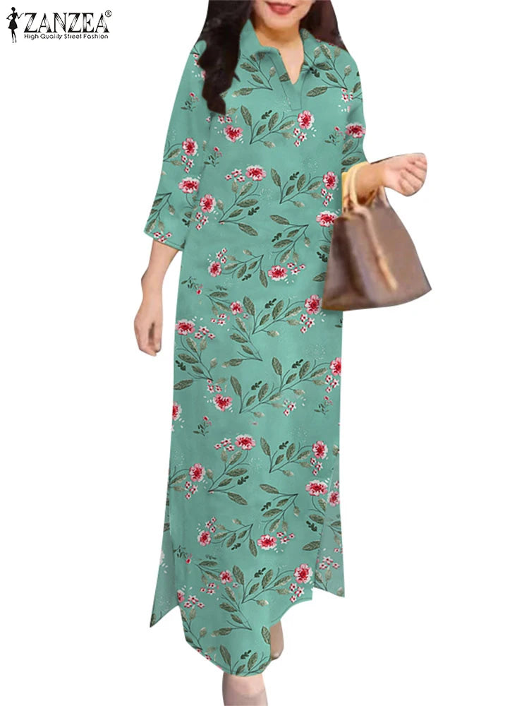 Vintage Printed Maxi