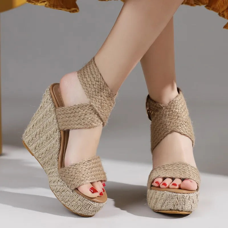Large Size Platform Sandals Wedge