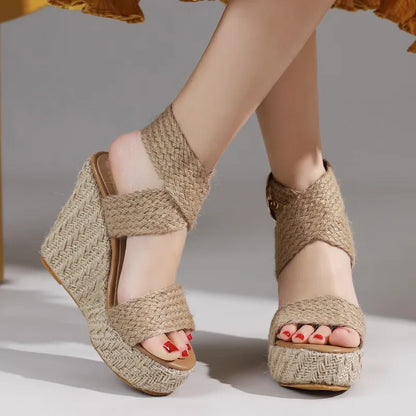 Large Size Platform Sandals Wedge