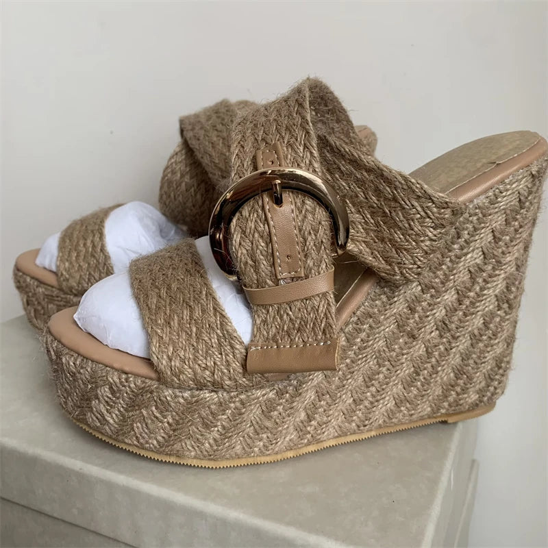 Large Size Platform Sandals Wedge