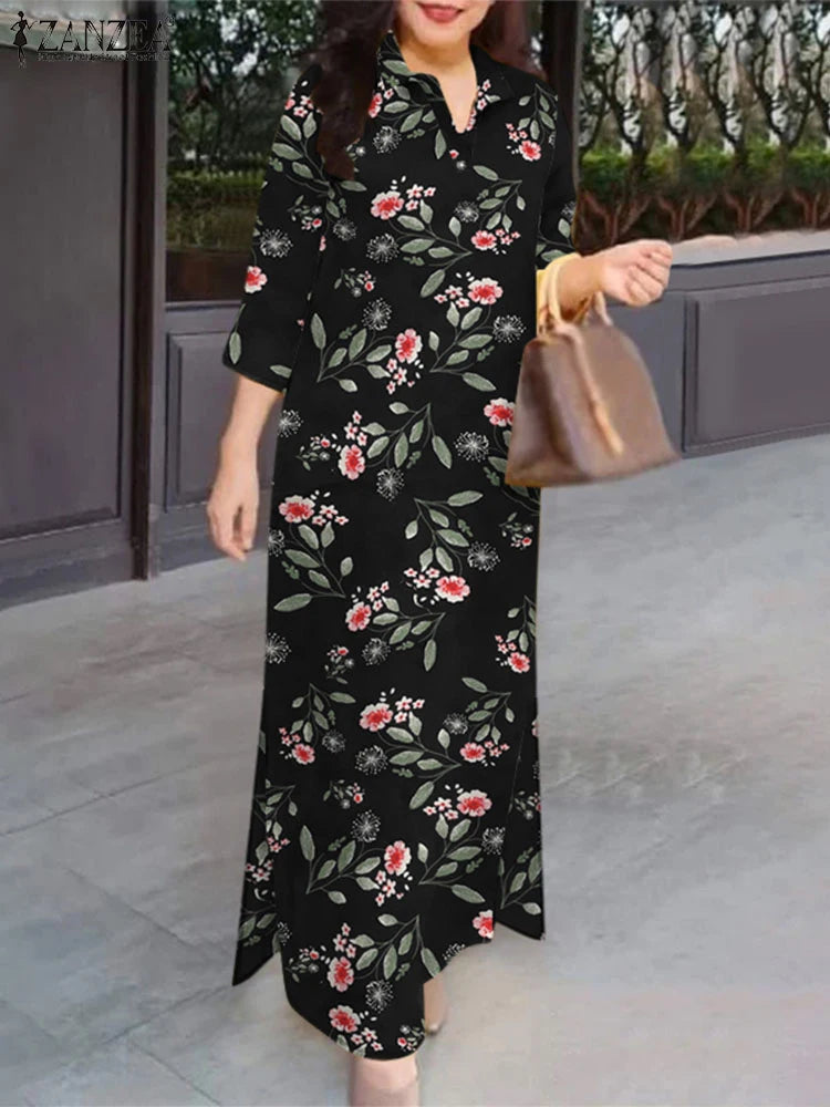 Vintage Printed Maxi