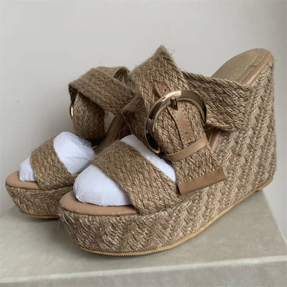 Large Size Platform Sandals Wedge