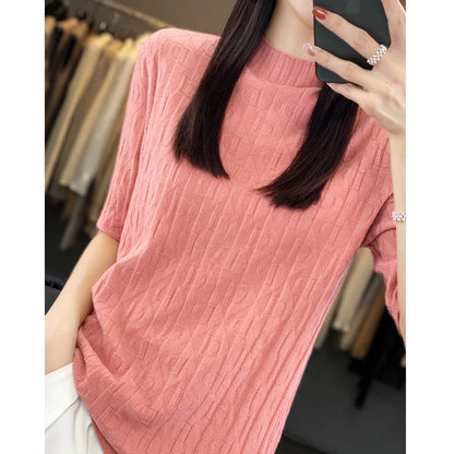 Spring New Semi-High Collar Three